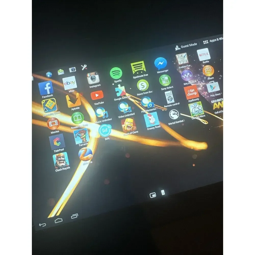 Lot Of 2 SONY XPERIA S‎ Tablet Android 10.1 inch Black Locked Tested Both Work